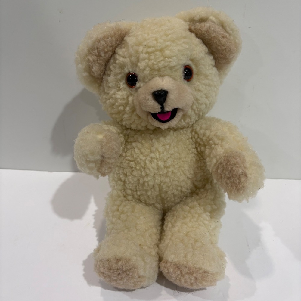 Vintage 1985 Snuggle Bear Plush Russ Berrie Lever Brothers Cream 10 Inch 3145